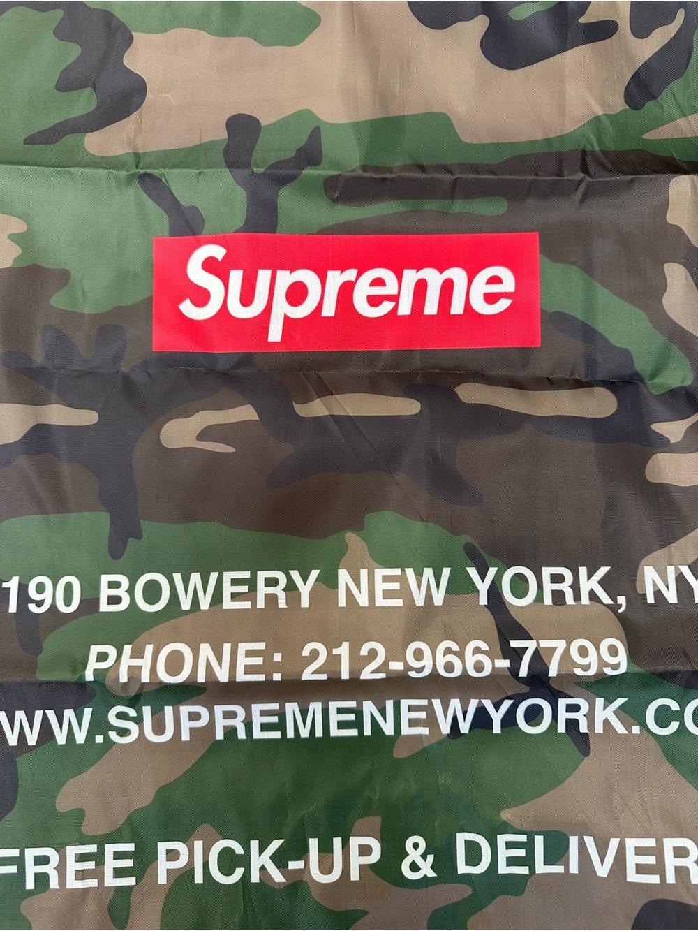 Supreme Drawstring Laundry Bag Camo FW25 Brand New 100% Authentic - Picture 4 of 4